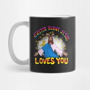 Easter bunny Jesus Loves You Mug